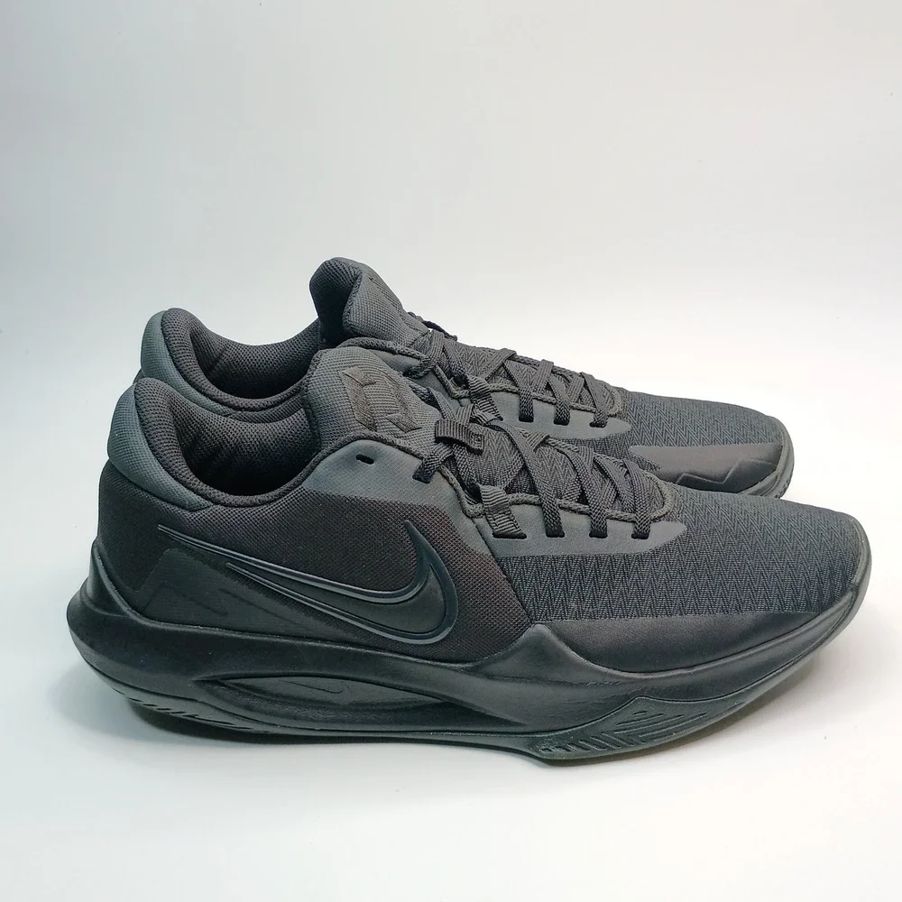 Nike Precision 6 Basketball Shoes Men Size 12 Black DD9535-001 Mesh Sneakers